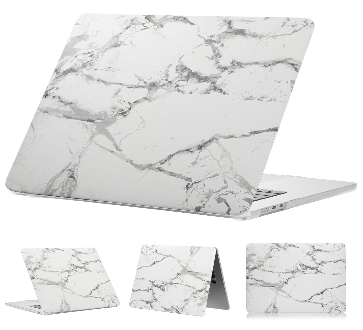 MacBook Air 15" (M2-M5, 2023-2026) Designer Case (WhiteMarble)