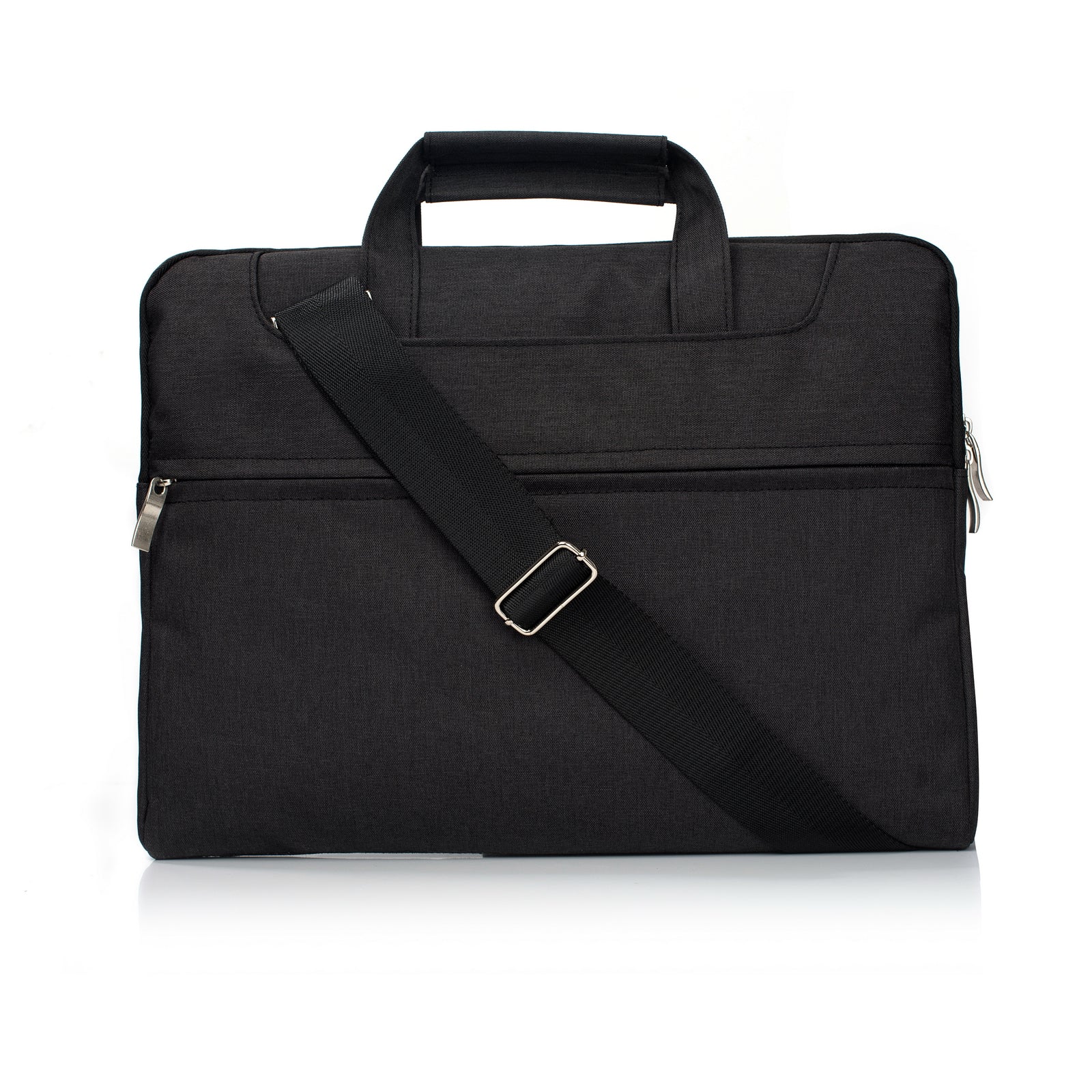 Laptop Shoulder Bag Briefcase Sleeve for 11-12" Laptops - Water Resistant - Black