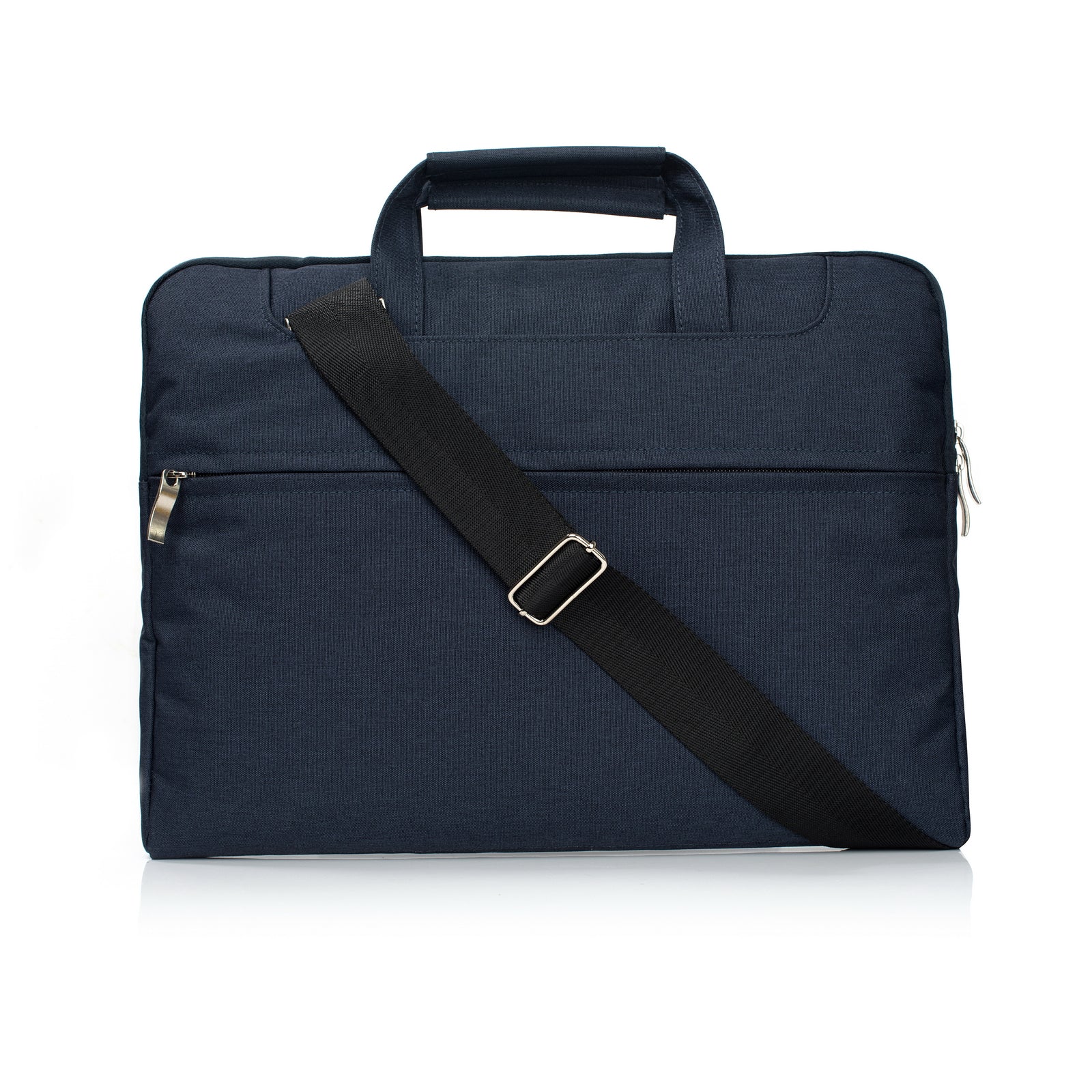 Laptop Shoulder Bag Briefcase Sleeve for 15-16" Laptops - Water Resistant - Navy