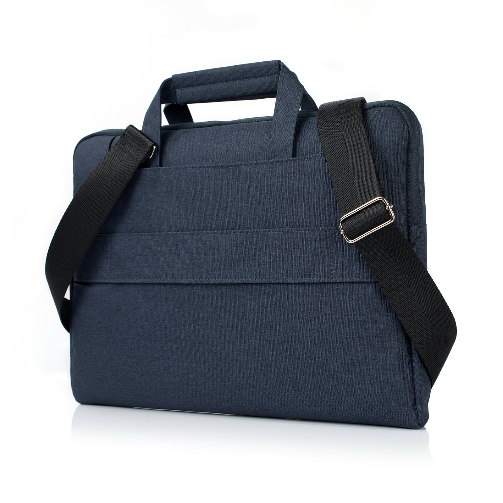 Laptop Shoulder Bag Briefcase Sleeve for 15-16" Laptops - Water Resistant - Navy