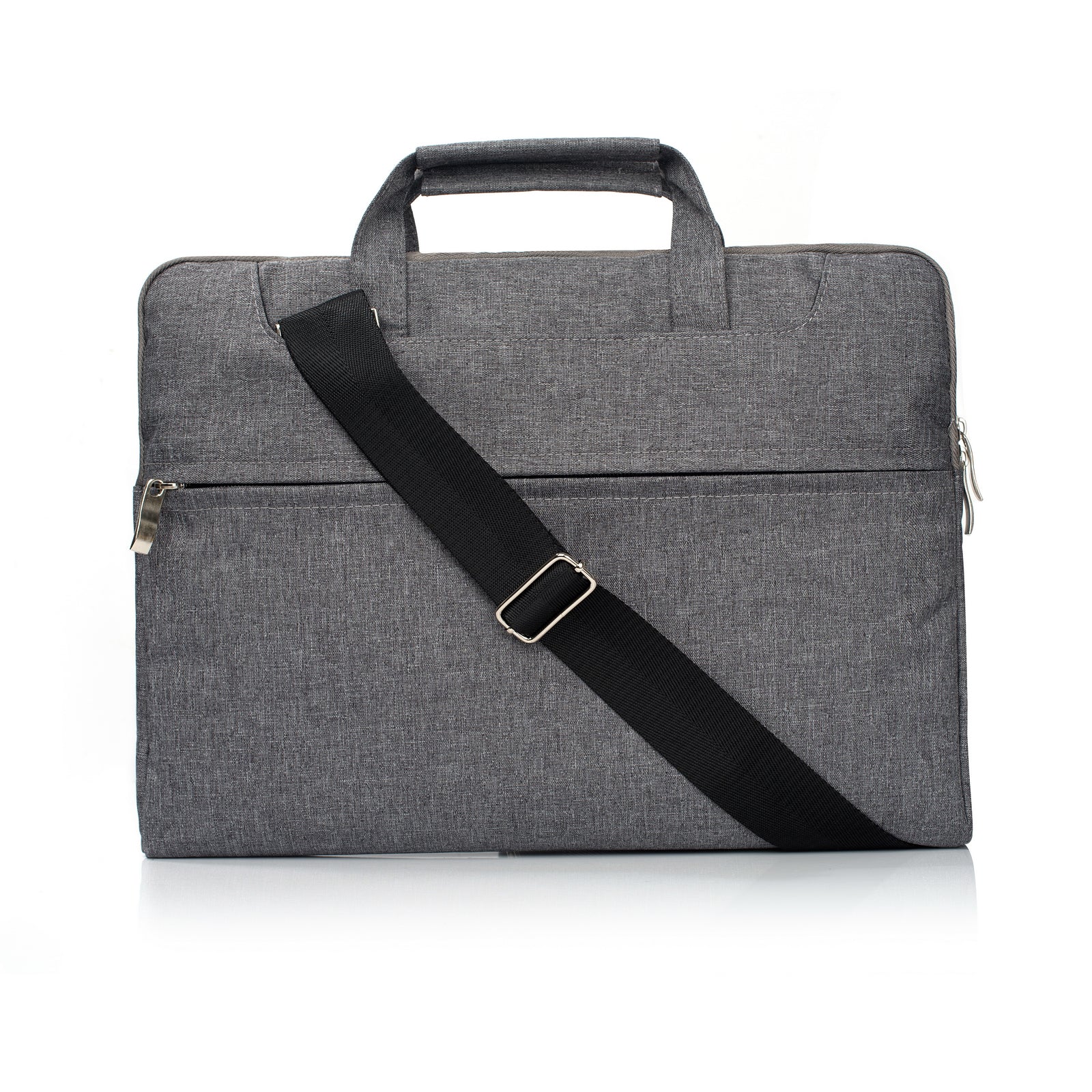 Laptop Shoulder Bag Briefcase Sleeve for 15-16" Laptops - Water Resistant - Grey