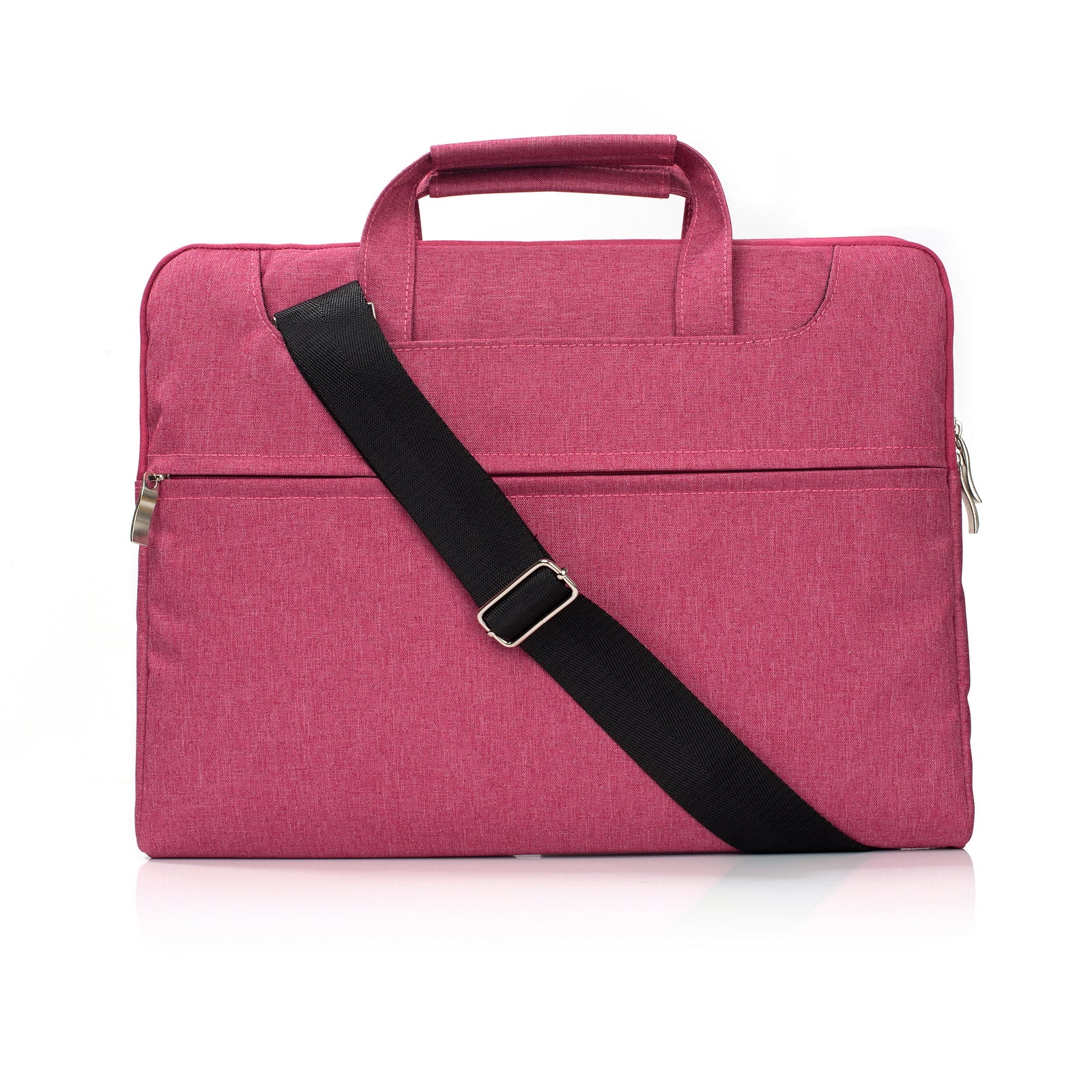 Laptop Shoulder Bag Briefcase Sleeve for 11-12" Laptops - Water Resistant - Rose