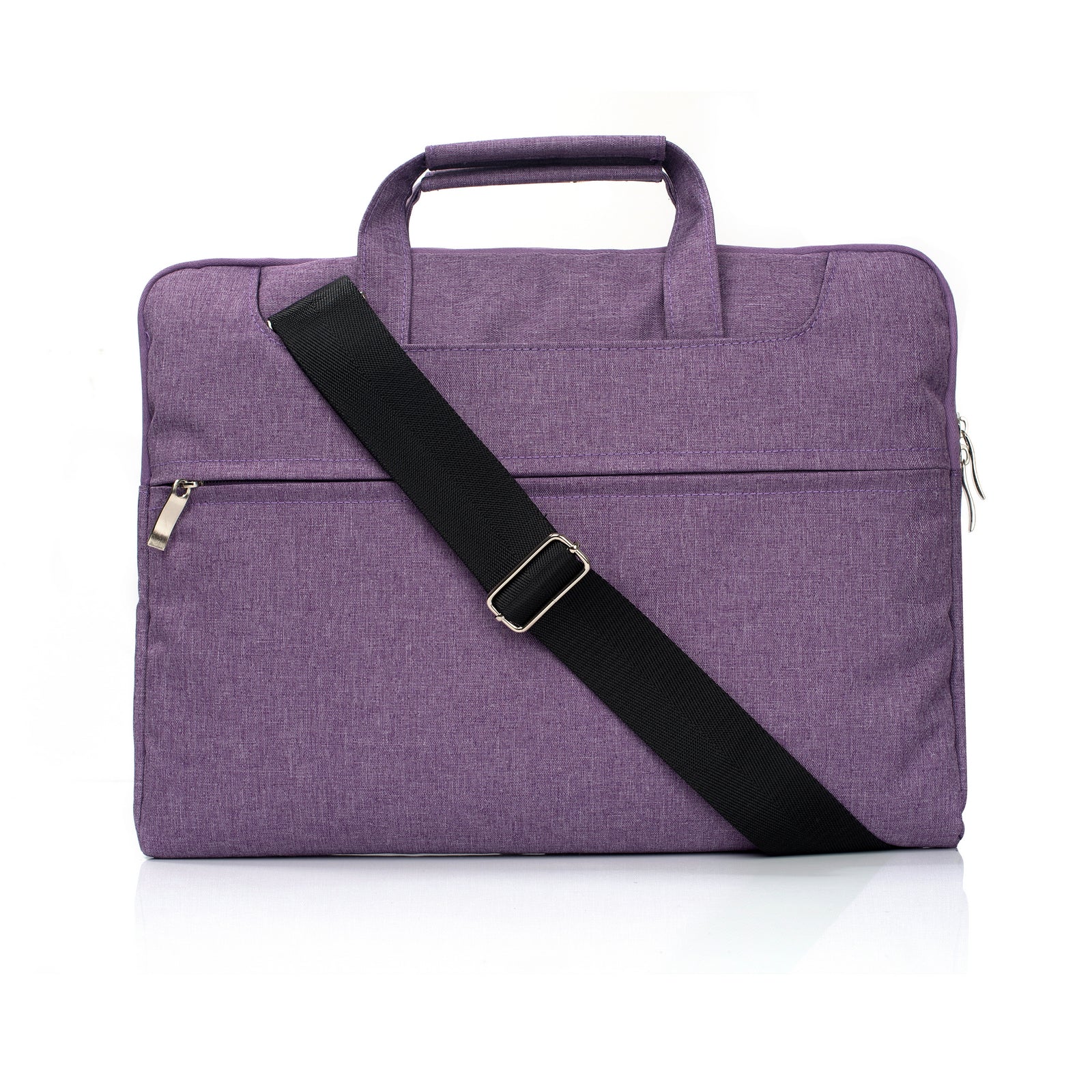 Laptop Shoulder Bag Briefcase Sleeve for 11-12" Laptops - Water Resistant - Purple