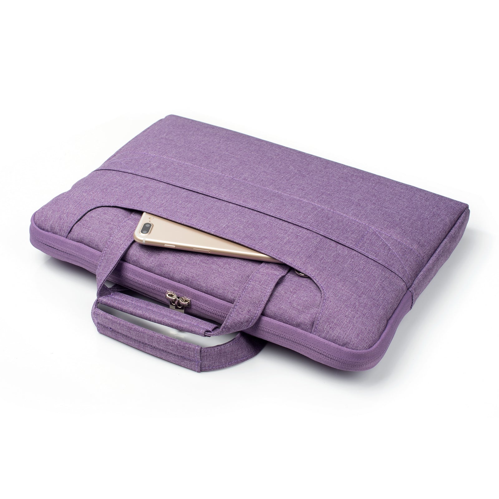 Laptop Shoulder Bag Briefcase Sleeve for 11-12" Laptops - Water Resistant - Purple