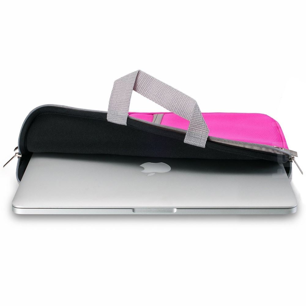 Neoprene Laptop Sleeve Case for 13-14" Laptops - Fits MacBook Air 13", MacBook Neo 13" & MacBook Pro 14" - Pink