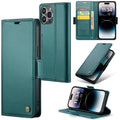 iPhone 14 Pro CaseMe 023 Wallet Flip Cover, RFID Protection, Card Holder - Brown