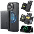 iPhone 16 Pro DG.Ming MagSafe Wallet Case (Black) - Black