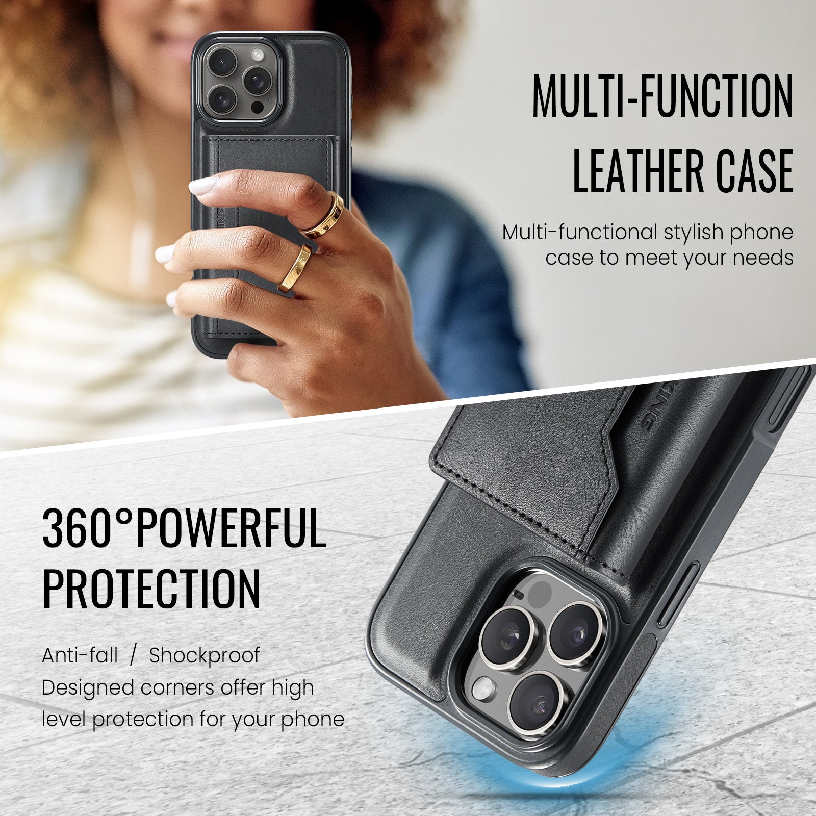 iPhone 17 Pro Max DG.Ming MagSafe Wallet Case [Black]