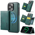 iPhone 16 Pro DG.Ming MagSafe Wallet Case (Green) - Green