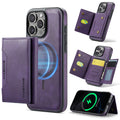 iPhone 16 Pro DG.Ming MagSafe Wallet Case (Purple) - Purple