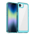 iPhone 16e 17e Soft TPU Bumper Case Clear Blue - Clear Blue