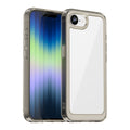 iPhone 16e 17e Soft TPU Bumper Case Clear Gray - Clear Grey