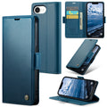 iPhone 16e 17e CaseMe Retro Wallet Case Navy - Navy