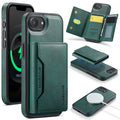 iPhone 16e 17e DG.Ming MagSafe Wallet Case Green - Green