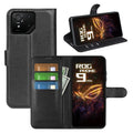 Asus ROG Phone 9 PU Wallet Case [Black] - Black