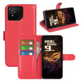 Asus ROG Phone 9 PU Wallet Case [Red] - Red