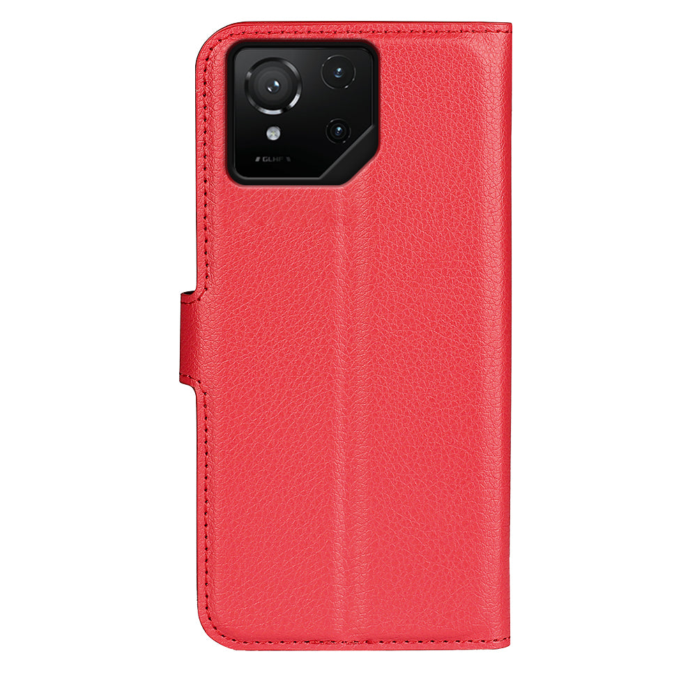 Asus ROG Phone 9 Pro PU Leather Wallet Case [Red]