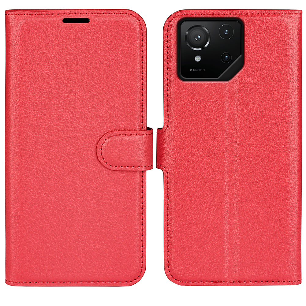Asus ROG Phone 9 Pro PU Leather Wallet Case [Red]