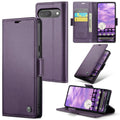Google Pixel 9 Pro CaseMe Retro Wallet Case [Purple] - Purple