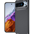 Google Pixel 9 Pro Carbon Fibre Back Case [Black] - Black