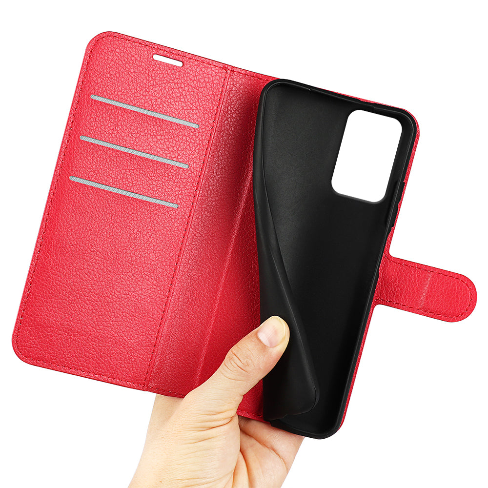 Motorola Moto G85 PU Leather Wallet Case [Red]