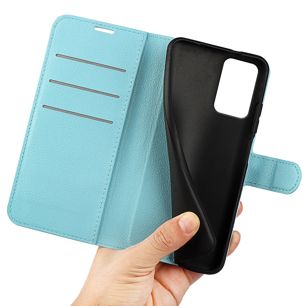Motorola Moto G85 PU Leather Wallet Case [LightBlue]