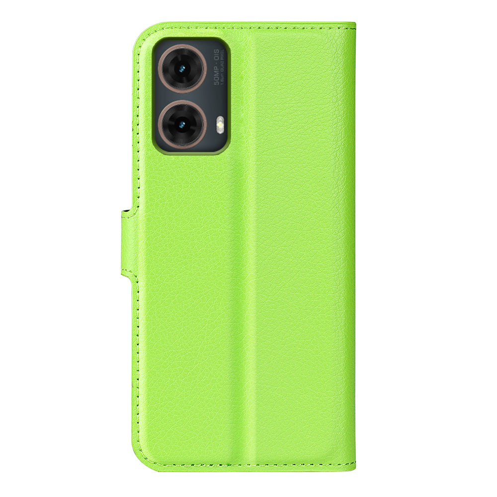 Motorola Moto G85 PU Leather Wallet Case [Green]