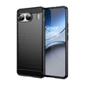 OnePlus Nord 4 Carbon Fibre TPU Case Slim Shockproof Cover Black - Black