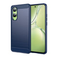 OnePlus Nord CE4 Lite Carbon Fibre TPU Case Slim Shockproof Cover Navy - Navy