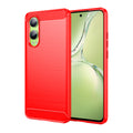 OnePlus Nord CE4 Lite Carbon Fibre TPU Case Slim Shockproof Cover Red - Red