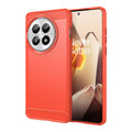 OnePlus 13 Carbon Fibre TPU Case Slim Shockproof Cover Red - Red