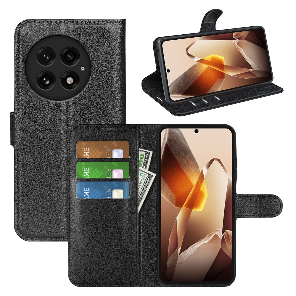 OnePlus 13 PU Wallet Case [Black]