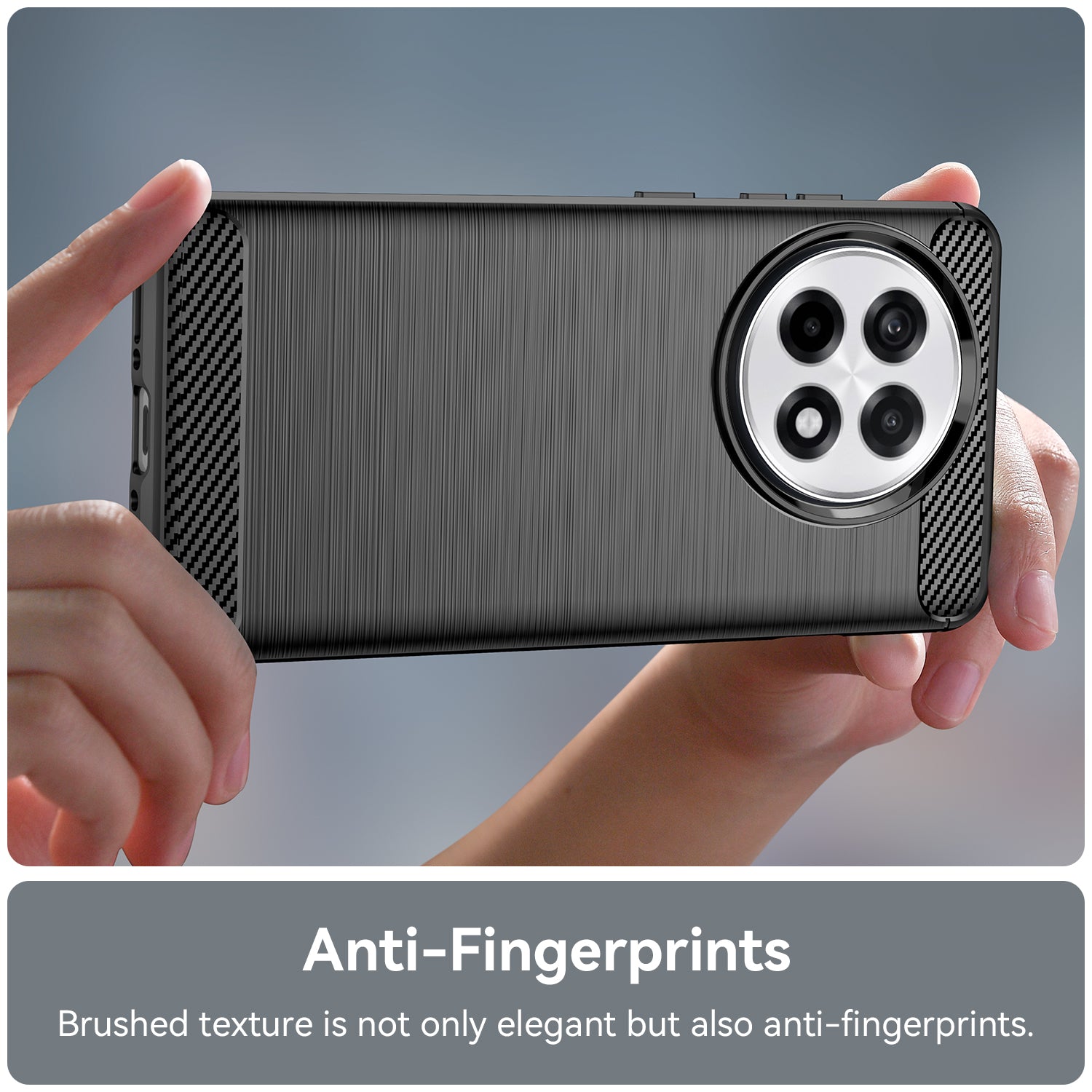 OnePlus 13R 5G Carbon Fibre Brushed Case [Black]