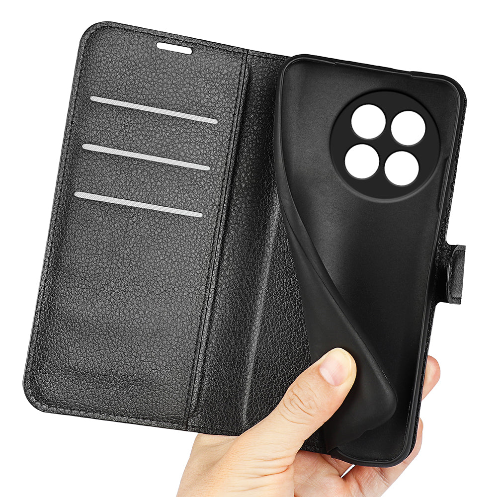 OnePlus 13R 5G PU Wallet Case [Black]
