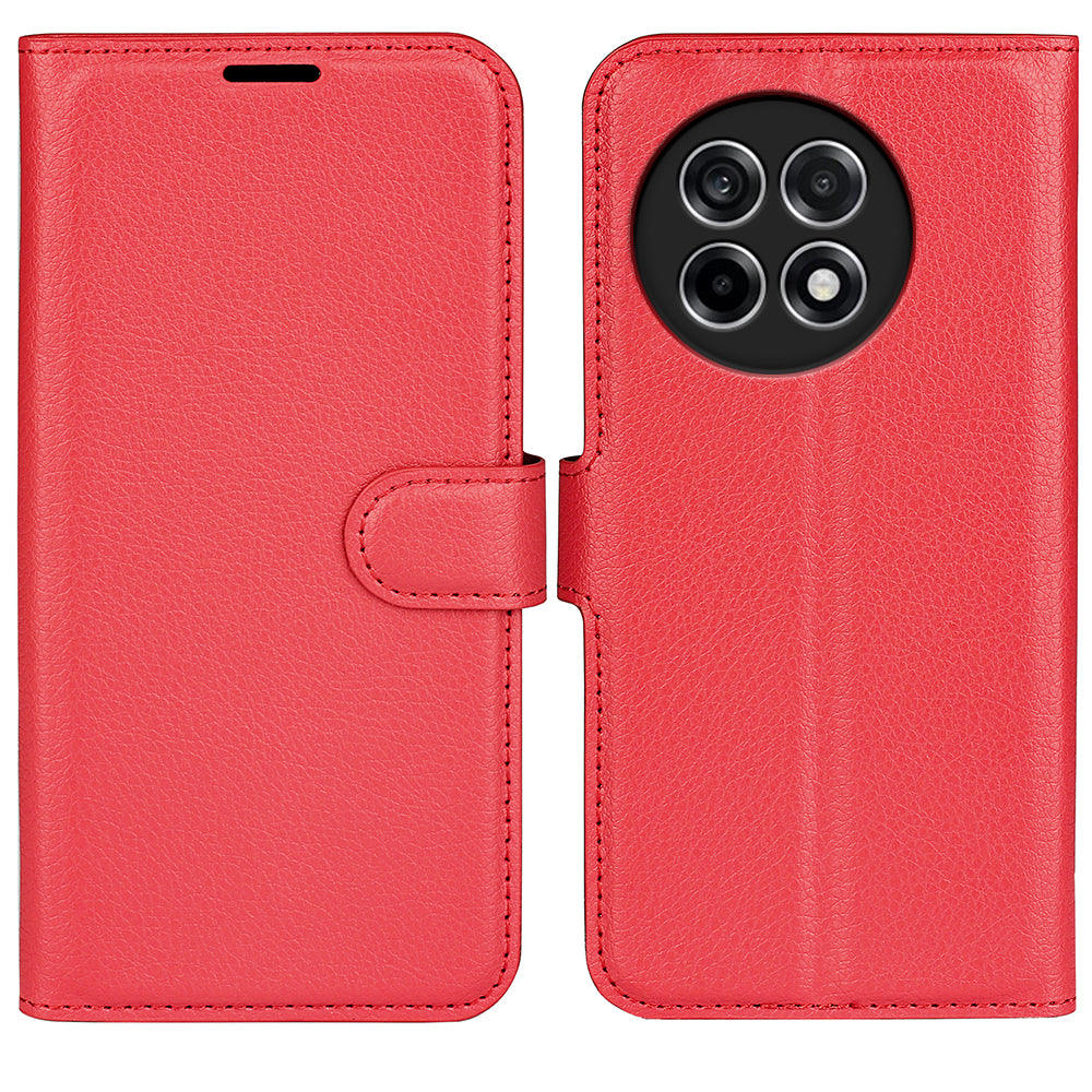 OnePlus 13R 5G PU Wallet Case [Red]