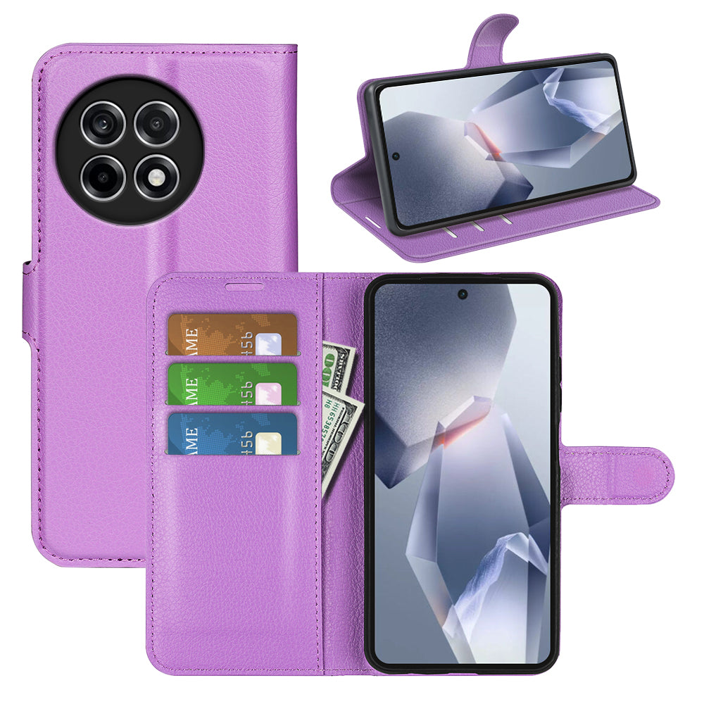 OnePlus 13R 5G PU Wallet Case [Purple]
