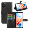 OPPO A18 Case PU Wallet - Black