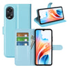 OPPO A18 Case PU Wallet - LightBlue