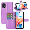 OPPO A18 Case PU Wallet - Purple