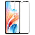 OPPO A18 Glass Screen Protector Full Cover Premium - Black