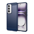 OPPO Reno 12 Carbon Fibre TPU Case Slim Shockproof Cover Navy - Navy