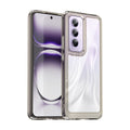OPPO Reno 12 Pro Soft TPU Bumper Case (Clear Grey) - Clear Grey
