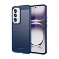 OPPO Reno 12Pro Carbon Fibre TPU Case Slim Shockproof Cover Navy - Navy