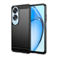 OPPO A60 4G Carbon Fibre TPU Case Slim Shockproof Cover Black - Black