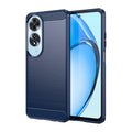 OPPO A60 4G Carbon Fibre TPU Case Slim Shockproof Cover Navy - Navy