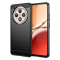 OPPO Reno 12F Carbon Fibre TPU Case Slim Shockproof Cover Black - Black
