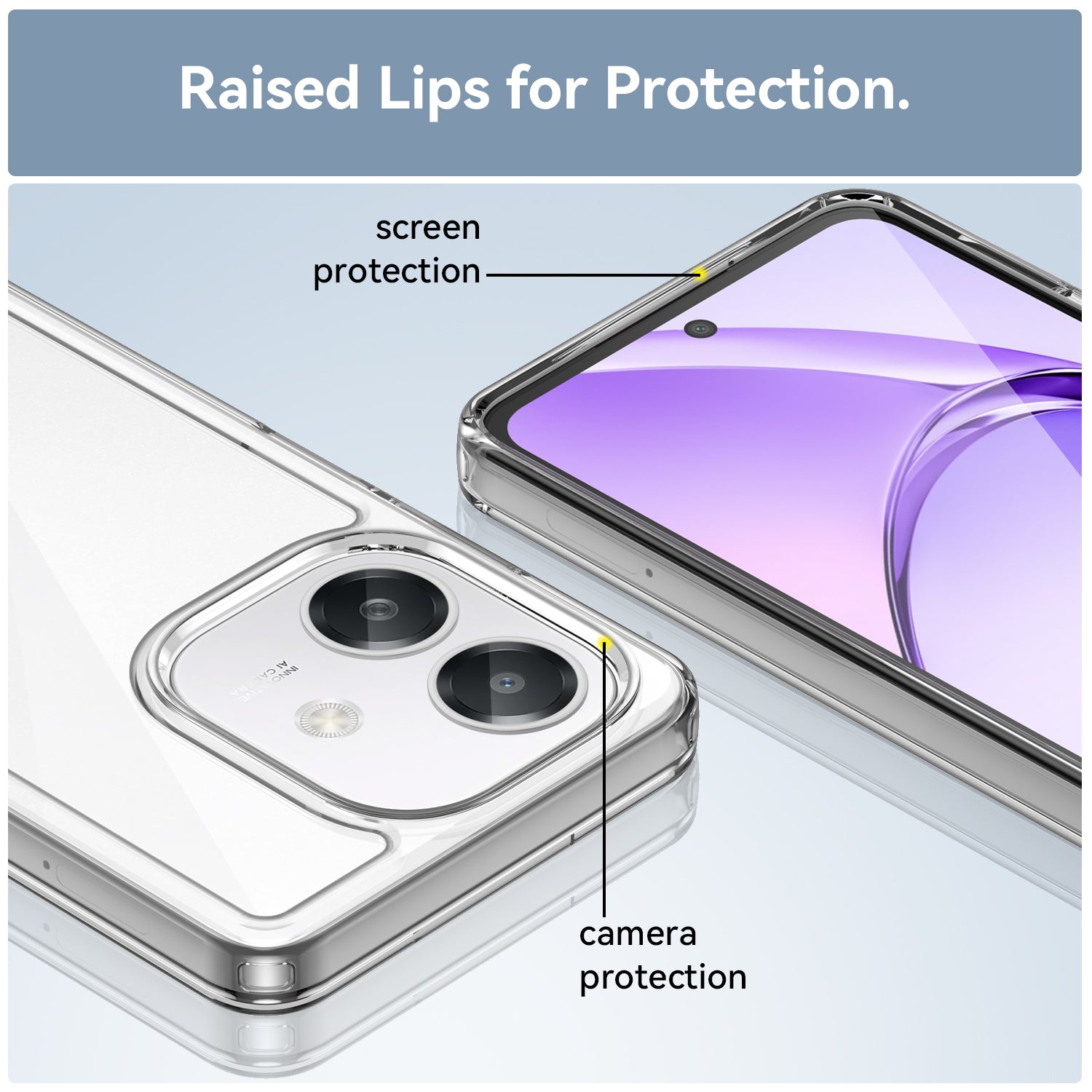 OPPO A40 4G Soft TPU Bumper Case [Clear]