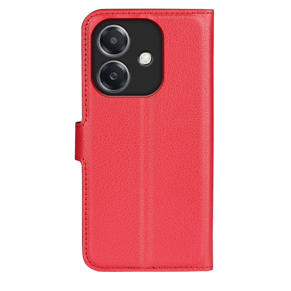 OPPO A40 4G PU Leather Wallet Case [Red]