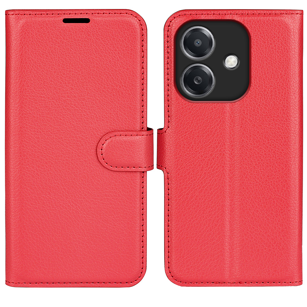 OPPO A40 4G PU Leather Wallet Case [Red]