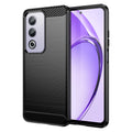 OPPO A80 5G/A3Pro Carbon Fibre TPU Case Slim Shockproof Cover Black - Black